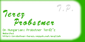 terez probstner business card